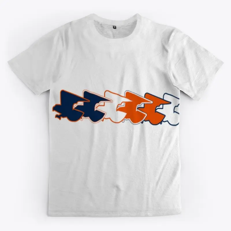 Retro War Eagle Cascading Design